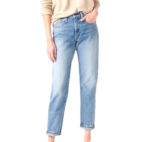 J.Crew Slouchy Boyfriend Jeans 100% Cotton Simsberry Wash Mid-Rise Sz 29 - Picture 16 of 16